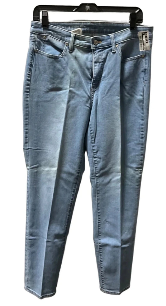 Jeans Skinny By Talbots In Blue Denim, Size: 8