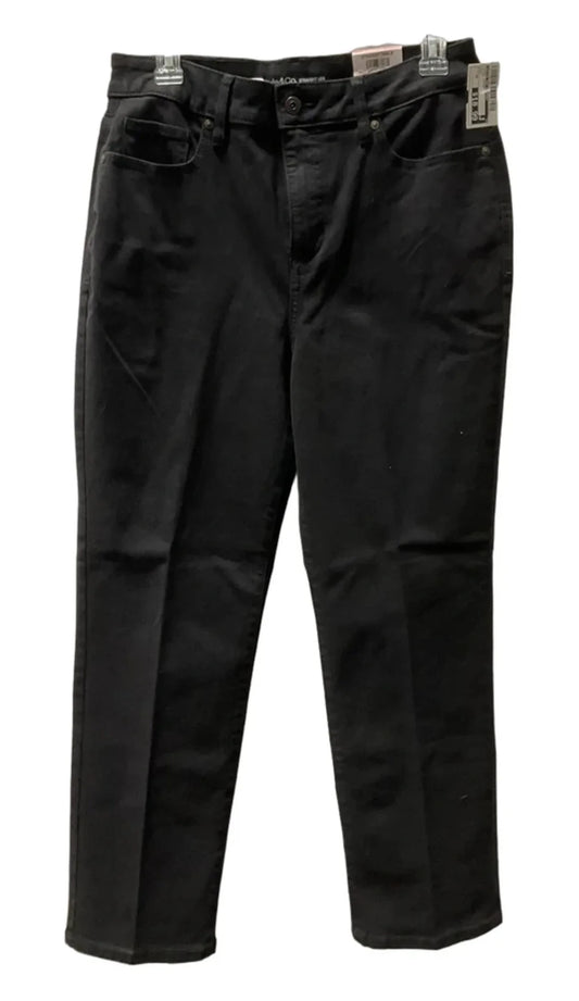 Jeans Skinny By Style And Company In Black, Size: 10