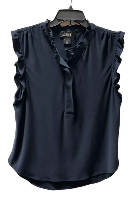 Top Sleeveless By Dkny In Navy, Size: Xl