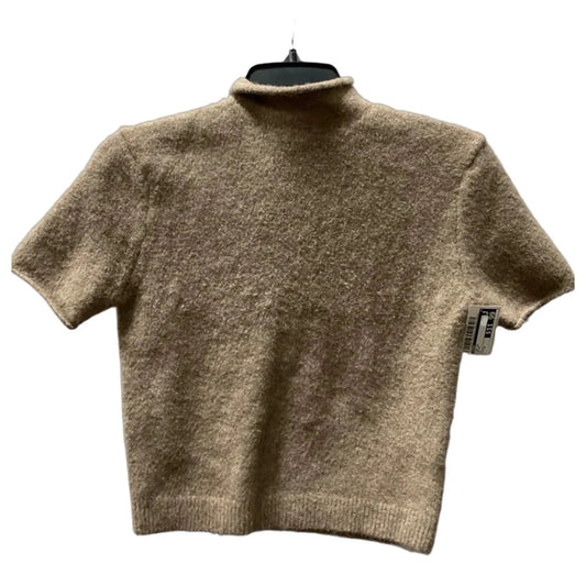 Top Short Sleeve By Zara In Brown, Size: S
