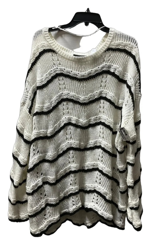 Top Long Sleeve By Lane Bryant In Striped Pattern, Size: 2x