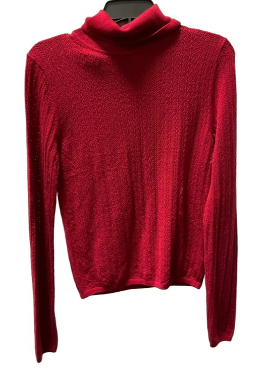 Top Long Sleeve By Gap In Red, Size: S