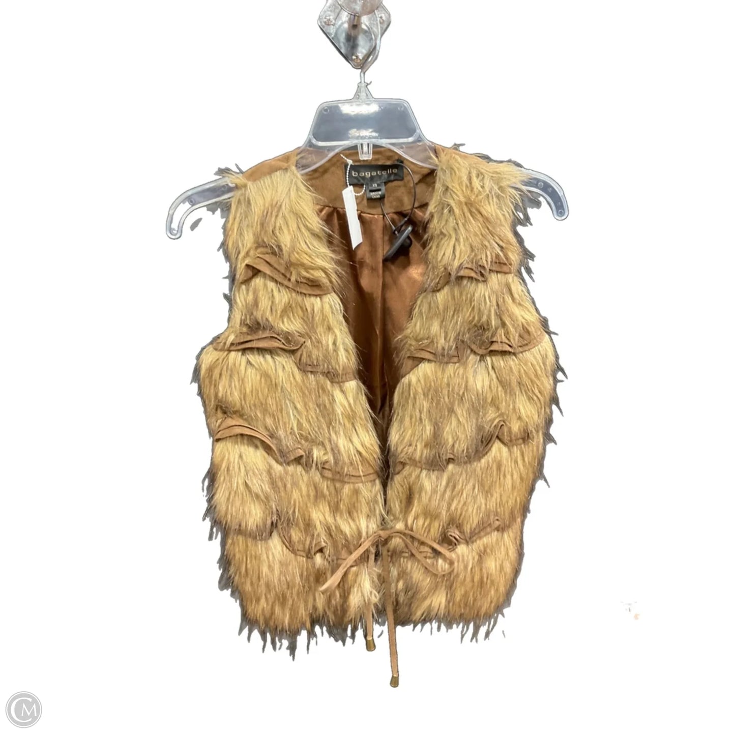 Vest Faux Fur & Sherpa By Bagatelle In Brown, Size: Xs