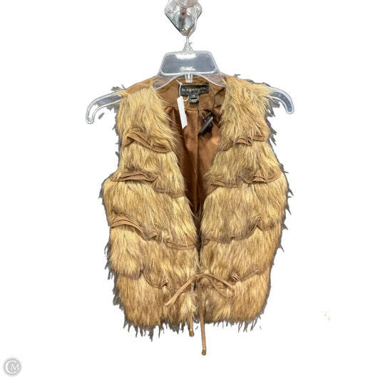 Vest Faux Fur & Sherpa By Bagatelle In Brown, Size: Xs