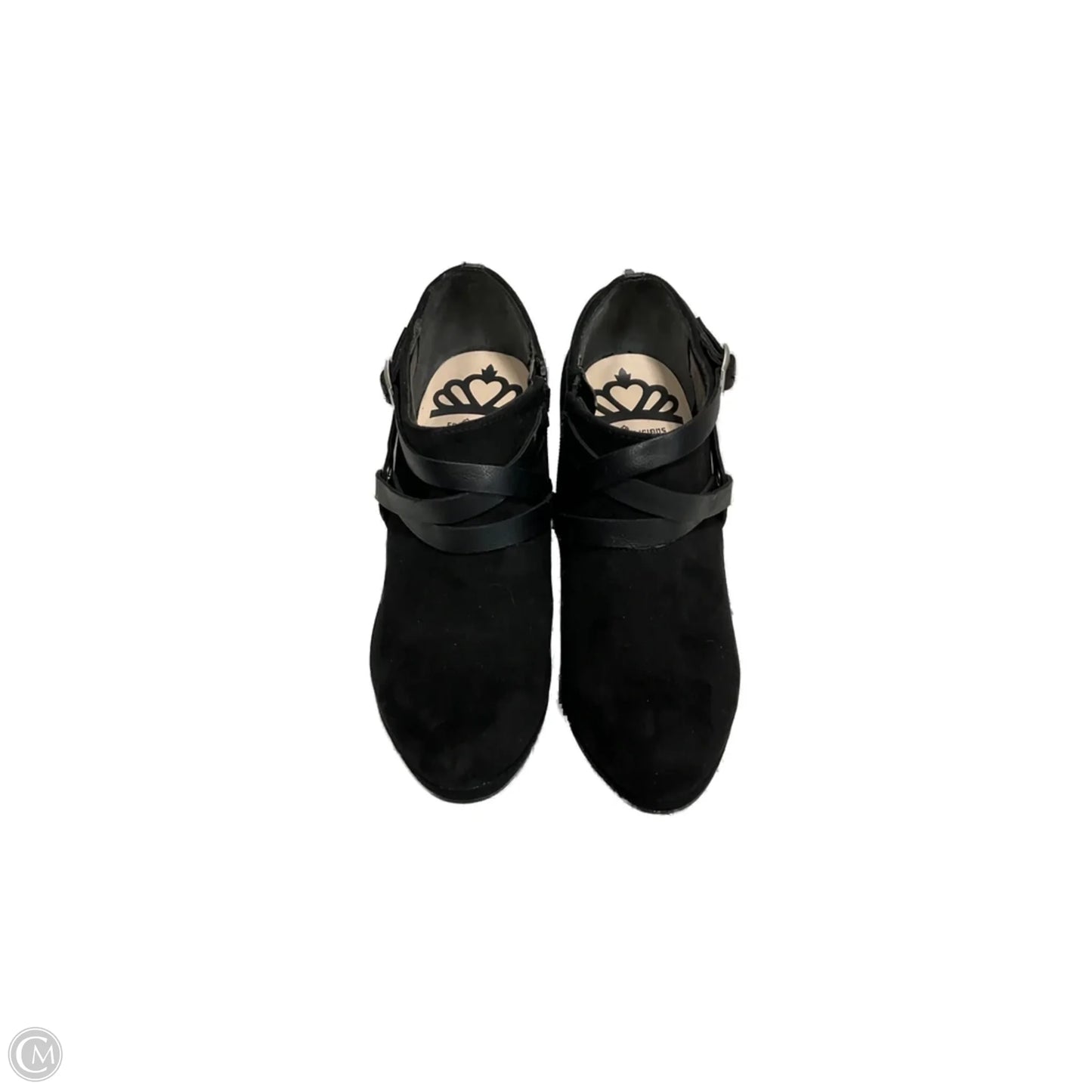 Boots Ankle Heels By Fergalicious In Black, Size: 7.5