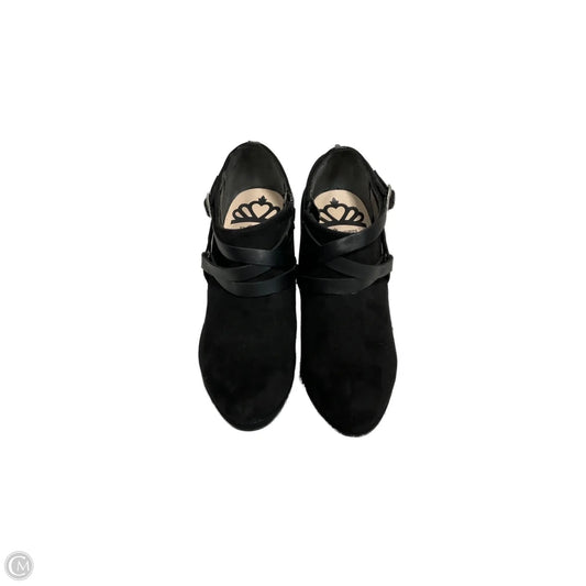 Boots Ankle Heels By Fergalicious In Black, Size: 7.5