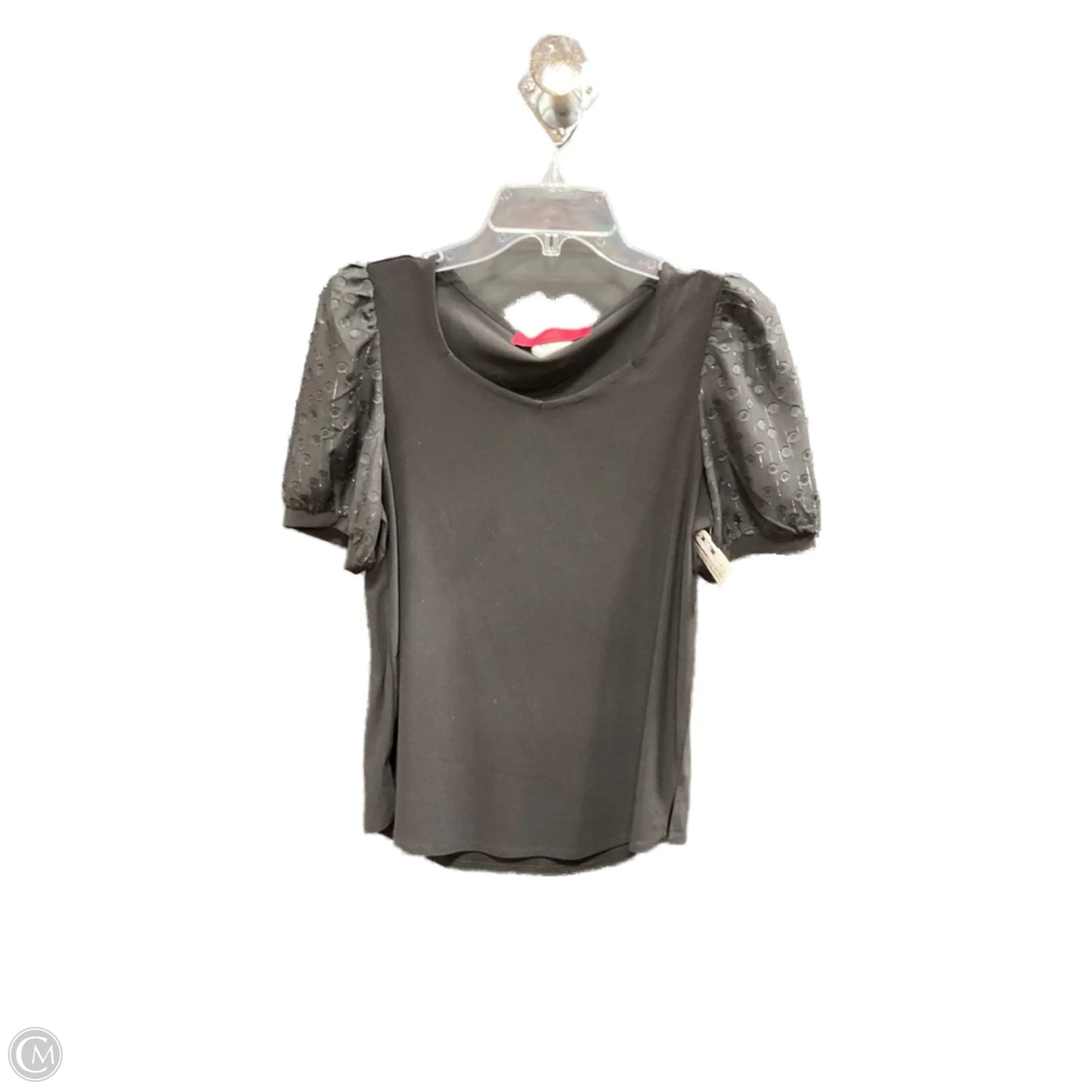 Top Short Sleeve By Love Scarlett In Black, Size: M