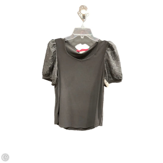Top Short Sleeve By Love Scarlett In Black, Size: M