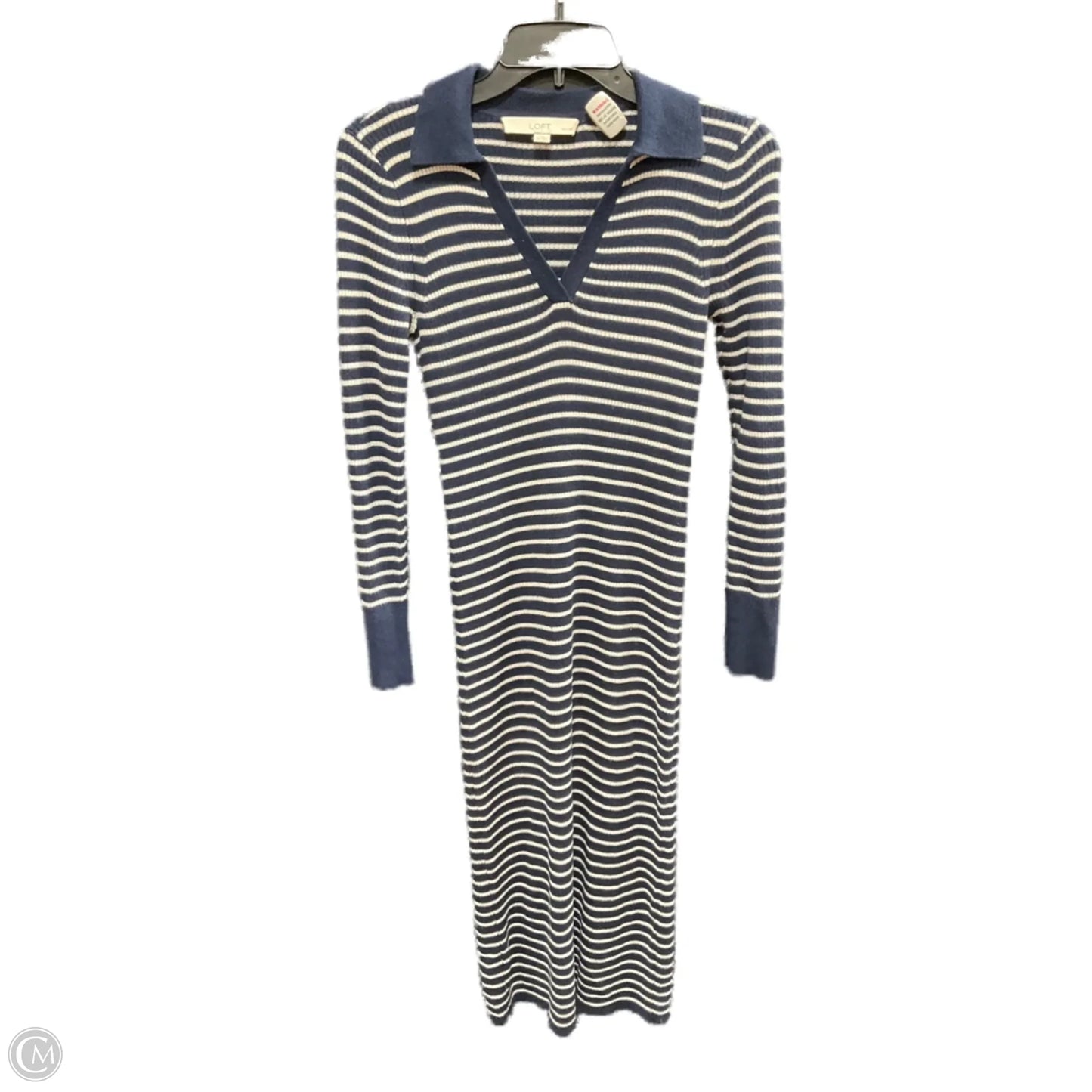 Dress Casual Maxi By Loft In Navy, Size: Sp