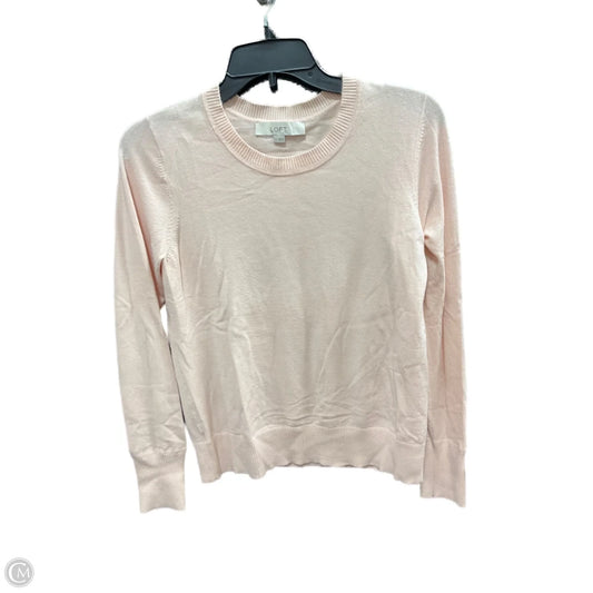 Top Long Sleeve By Loft In Pink, Size: S