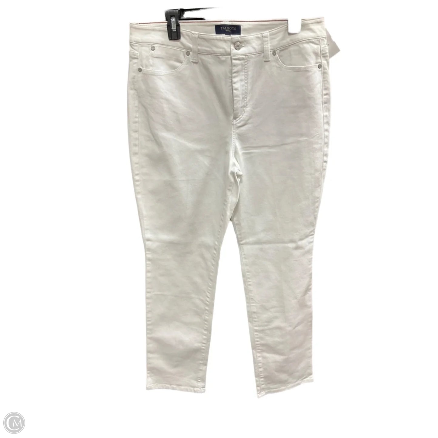 Jeans Straight By Talbots In White, Size: 14p