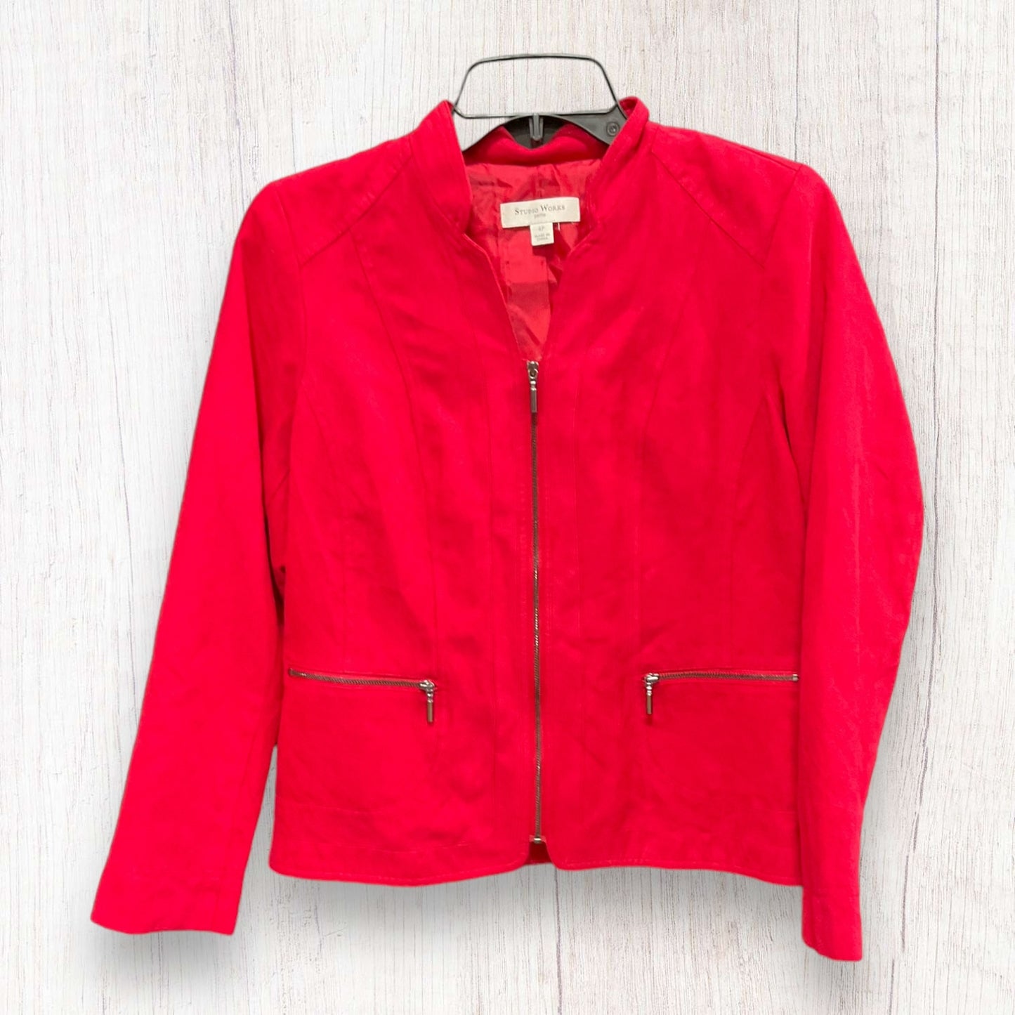 Jacket Moto By Studio Works In Red, Size: S