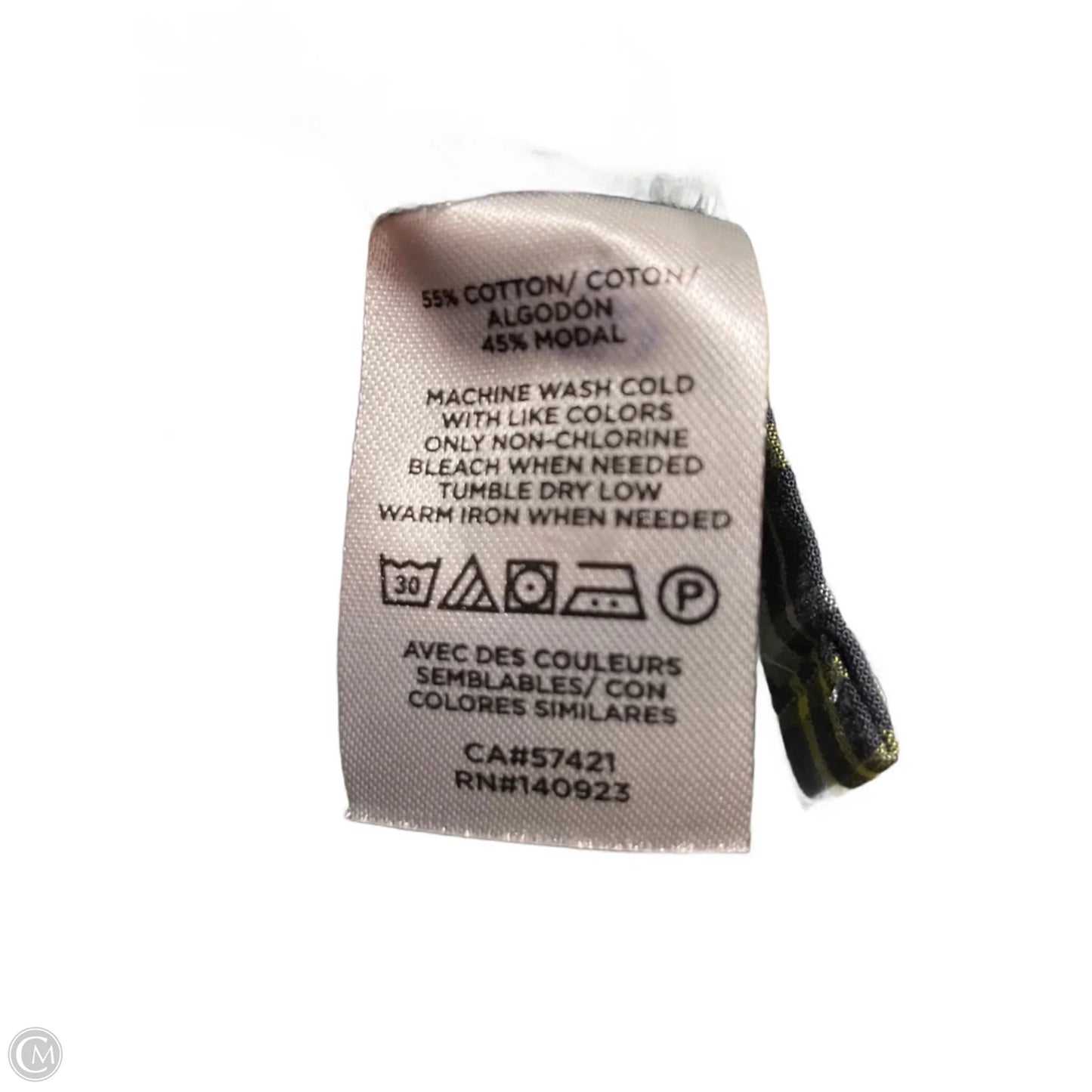 Blouse Long Sleeve By Loft In Plaid Pattern, Size: L