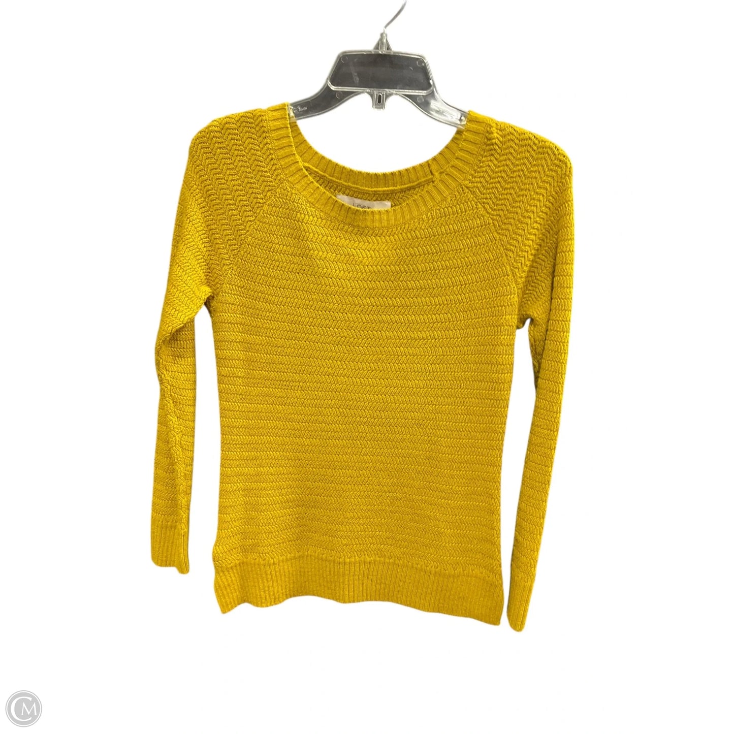 Sweater By Loft In Yellow, Size: S