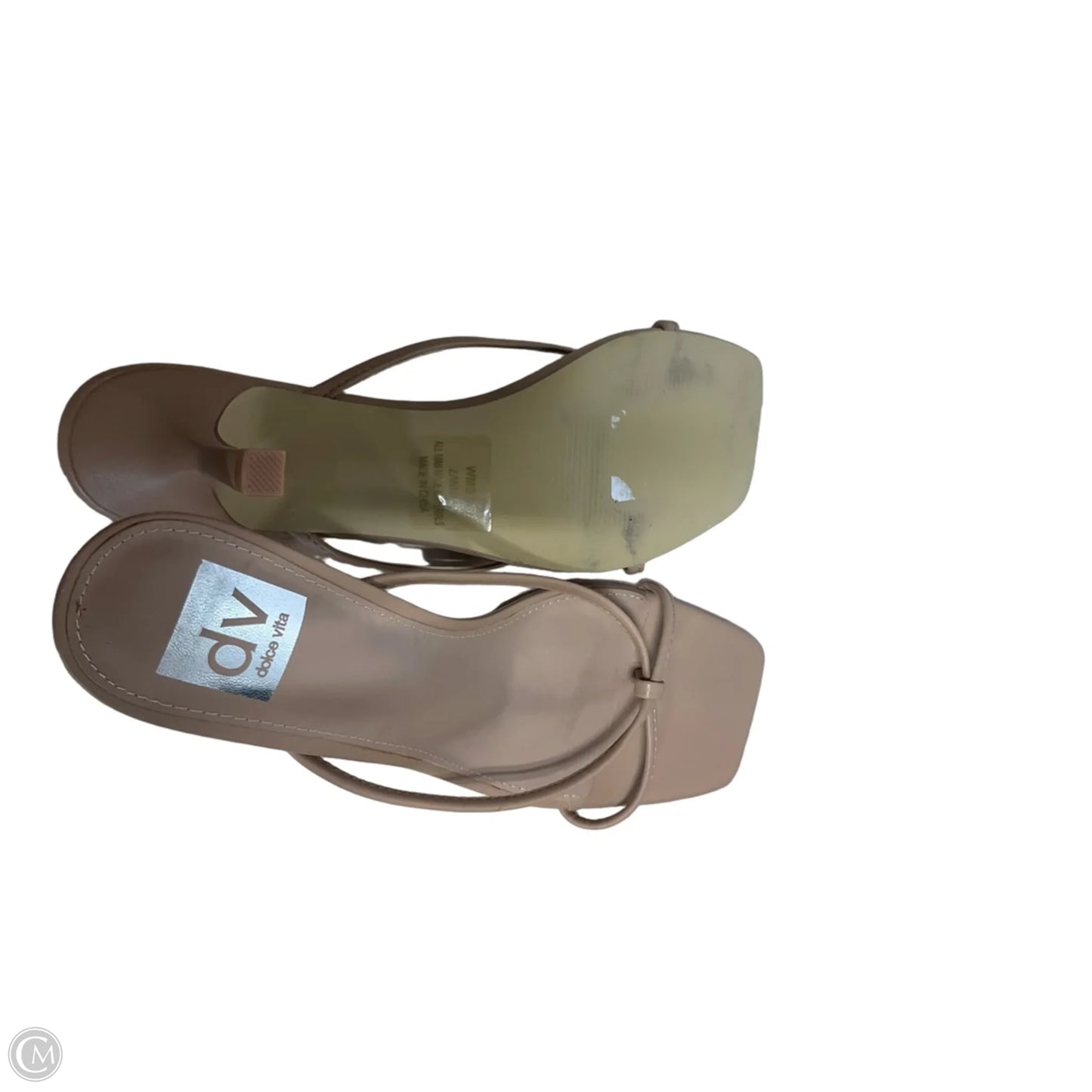 Sandals Heels Kitten By Dolce Vita In Tan, Size: 8.5