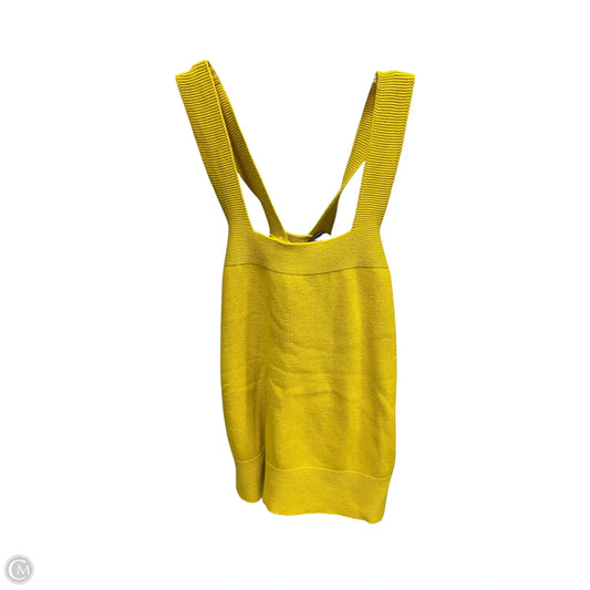 Top Sleeveless By Loft In Yellow, Size: S