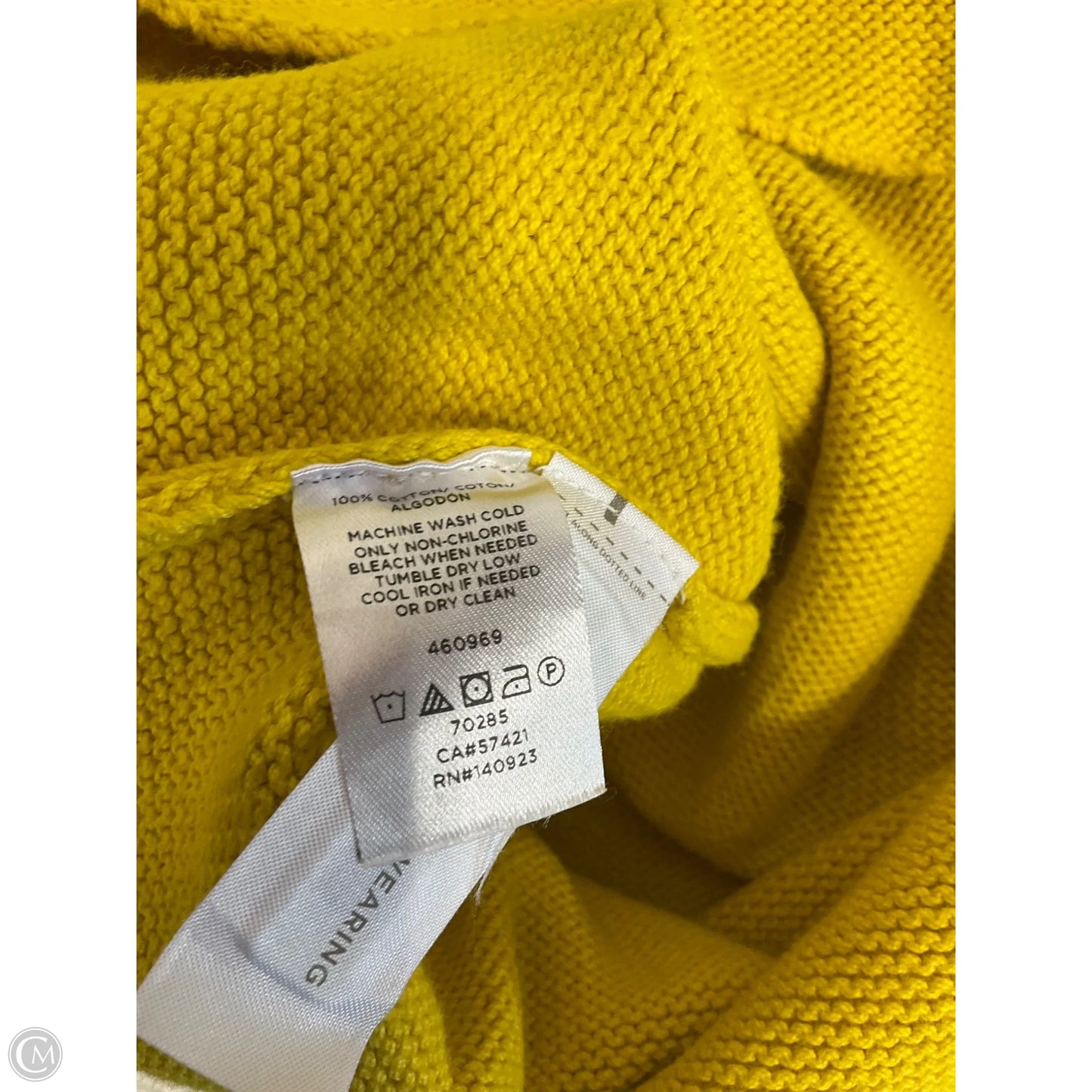 Top Sleeveless By Loft In Yellow, Size: S