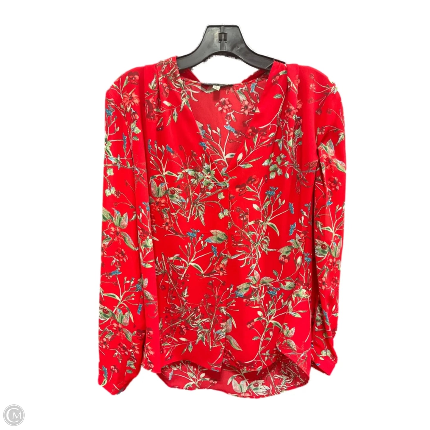 Top Long Sleeve By Rose And Olive In Red, Size: M