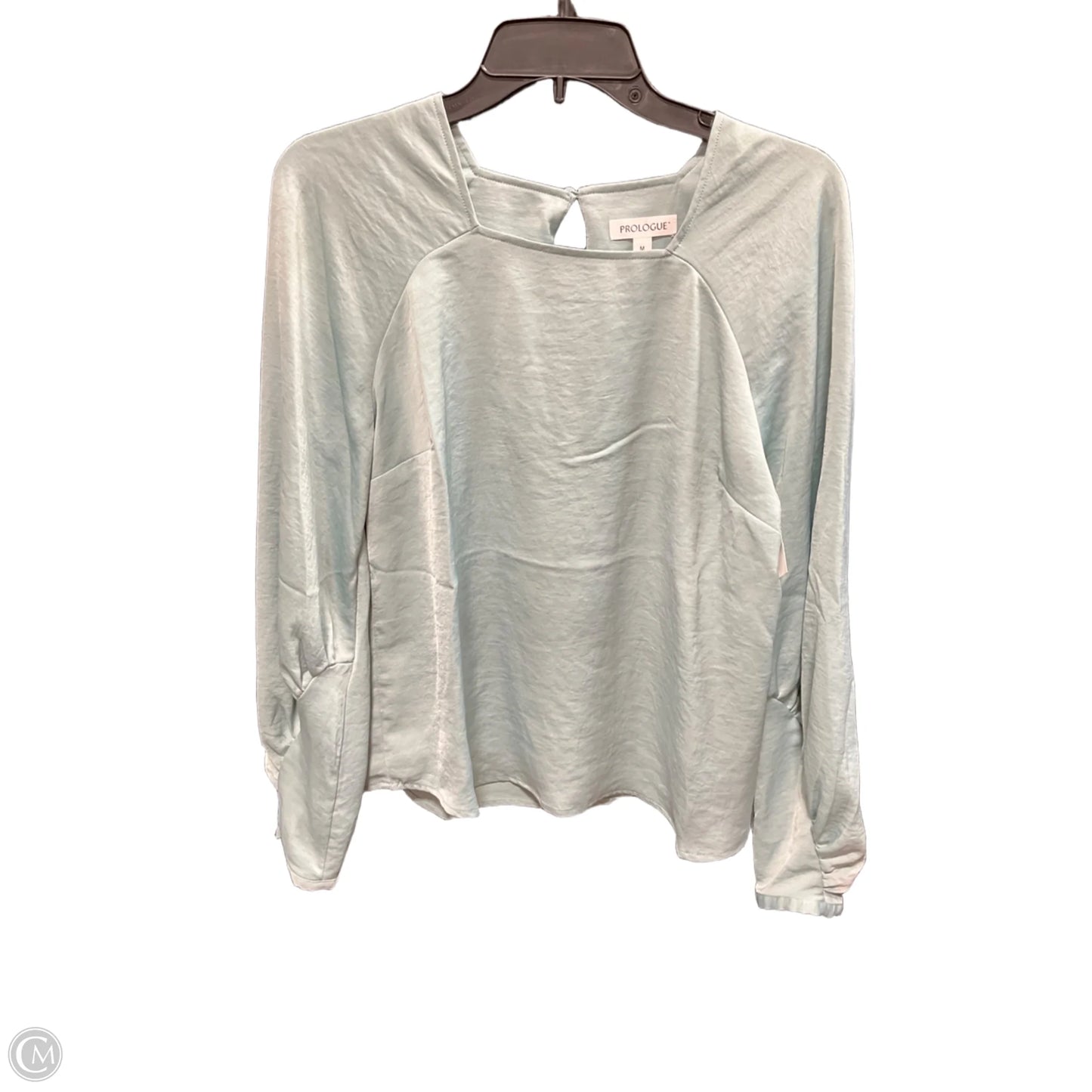 Top Long Sleeve By Prologue In Green, Size: M
