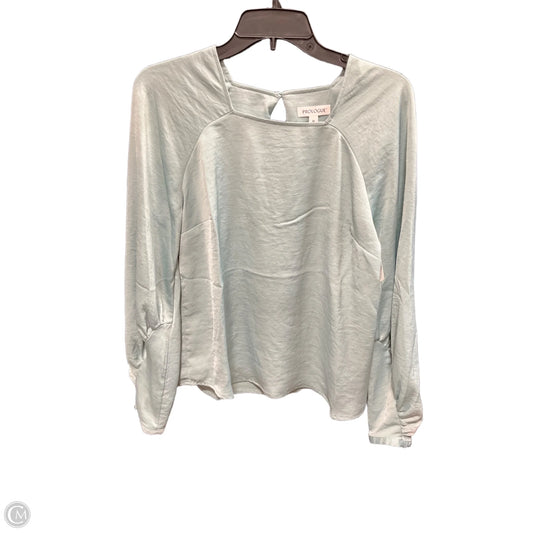 Top Long Sleeve By Prologue In Green, Size: M