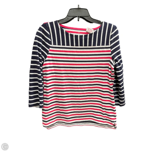 Top Long Sleeve By Talbots In Blue & Pink, Size: M