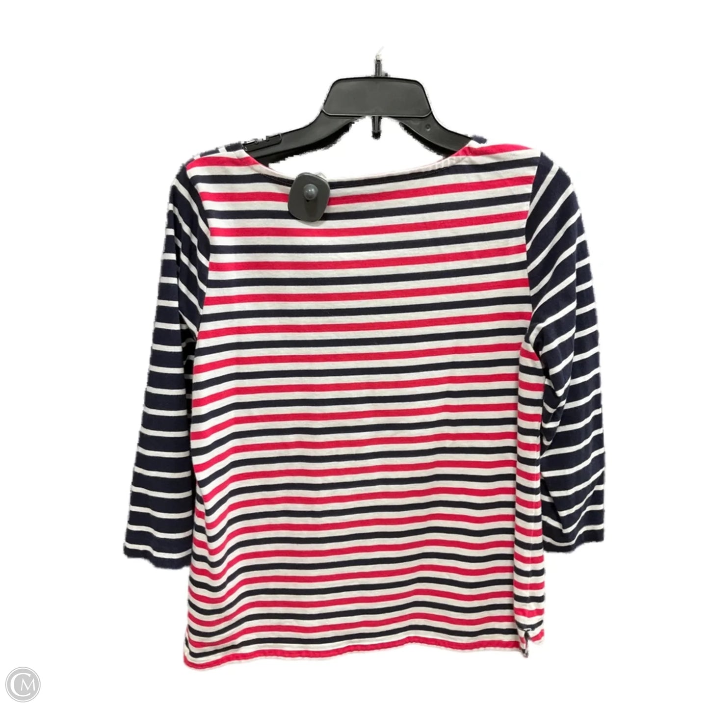 Top Long Sleeve By Talbots In Blue & Pink, Size: M