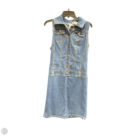 Dress Casual Short By Monroe And Main In Blue Denim, Size: L