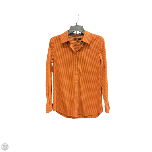 Blouse Designer By Lafayette 148 In Striped Pattern, Size: S