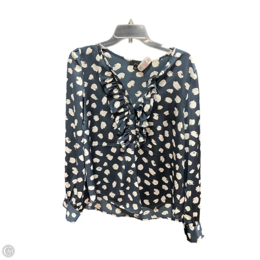 Top Long Sleeve By J. Crew In Navy, Size: L