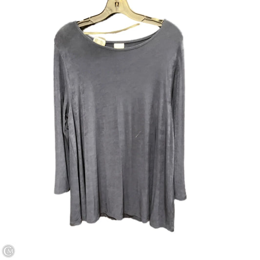 Top 3/4 Sleeve By Chicos In Navy, Size: Xl