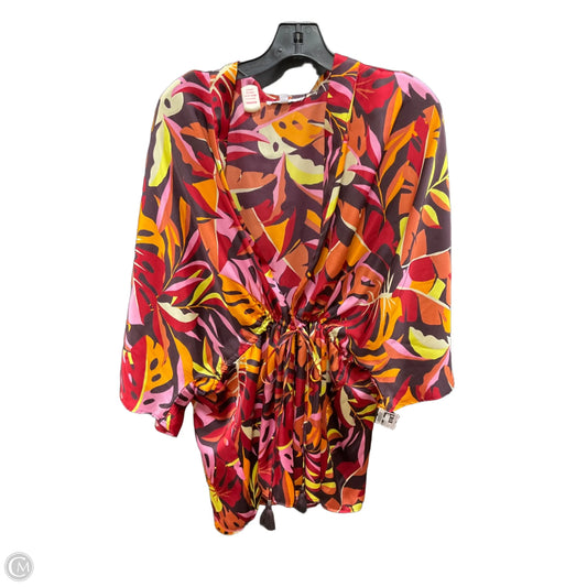 Swimwear Cover-up By Dr2 In Floral Print, Size: L