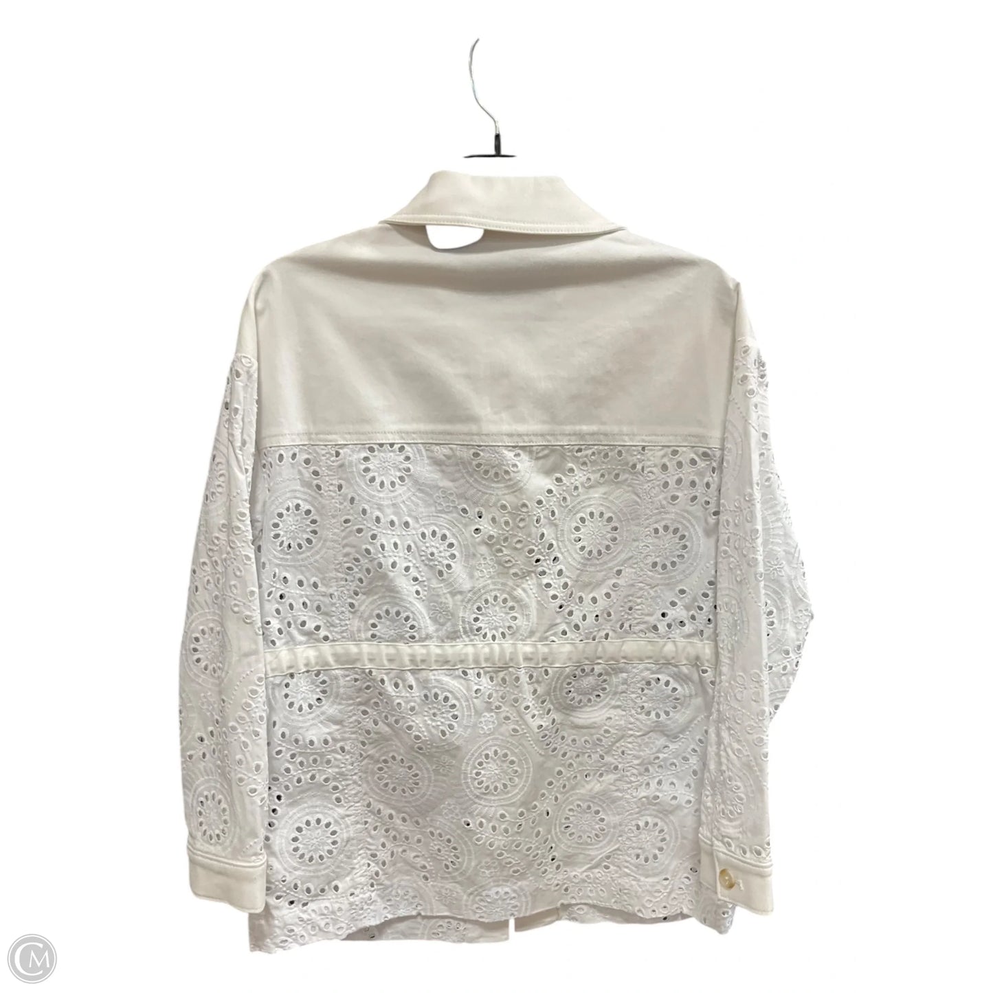 Jacket Denim By Express In White, Size: Xs