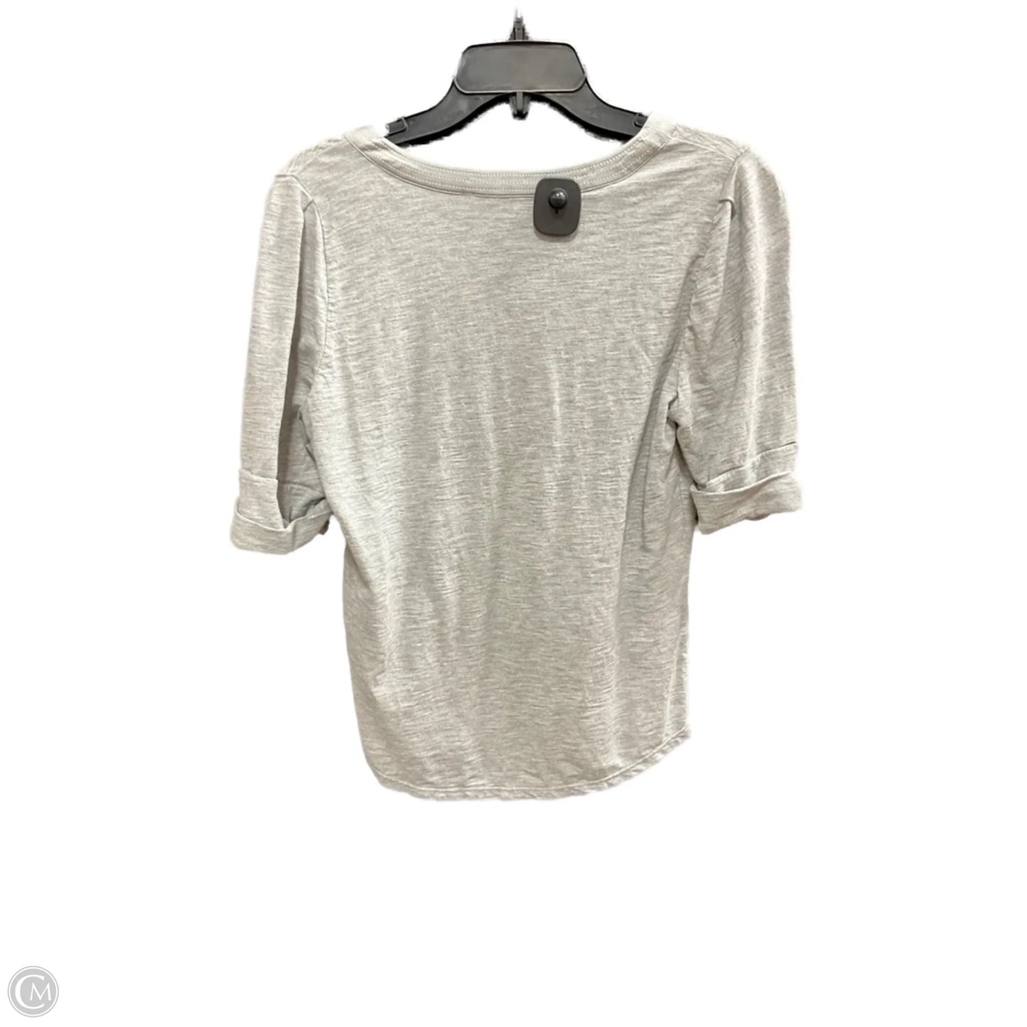 Top Short Sleeve By White House Black Market In Grey, Size: L