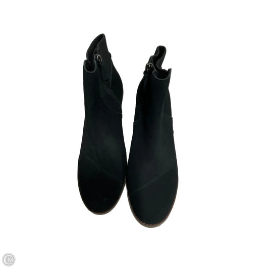 Boots Ankle Heels By Toms In Black, Size: 7.5