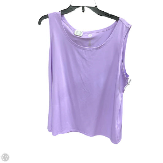 Top Sleeveless By Ruby Rd In Purple, Size: 1x