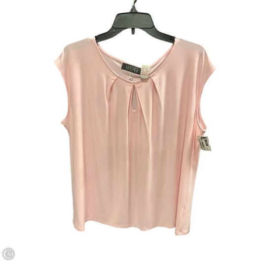 Top Sleeveless By Kasper In Pink, Size: 1x