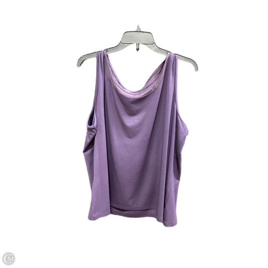 Top Sleeveless By Talbots In Purple, Size: 2x
