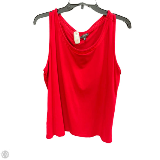 Top Sleeveless By Talbots In Red, Size: 2x