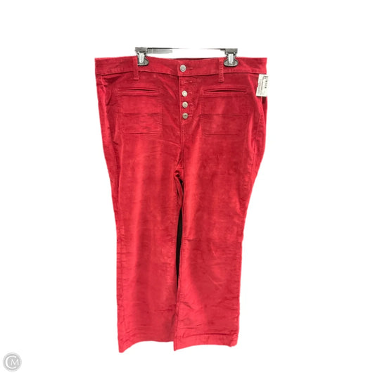 Pants Corduroy By Torrid In Red, Size: 18