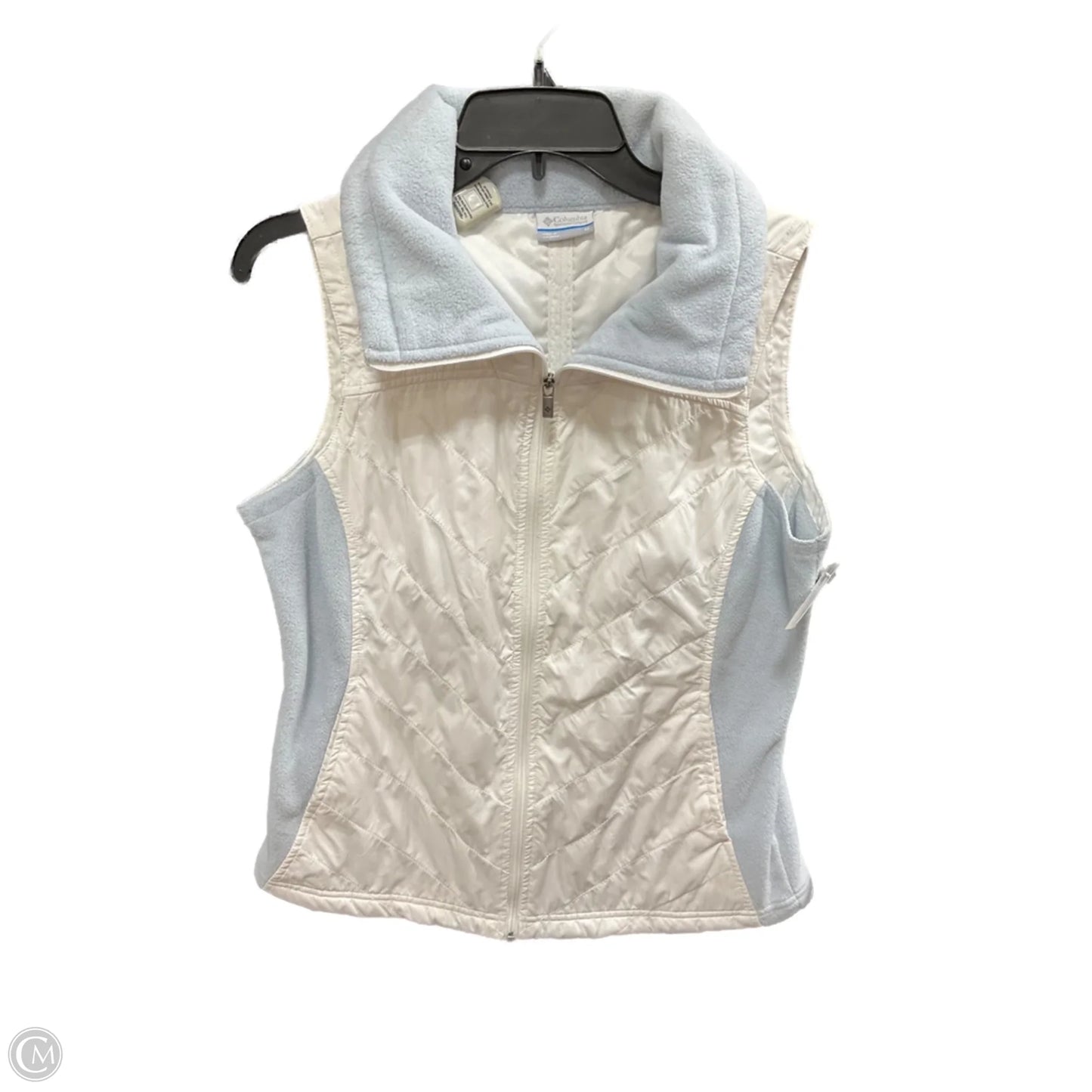 Vest Fleece By Columbia In Blue & White, Size: M