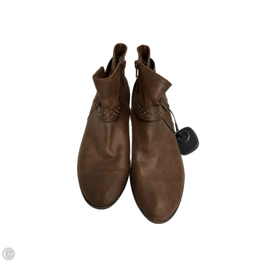 Boots Ankle Flats By Ana In Brown, Size: 8.5