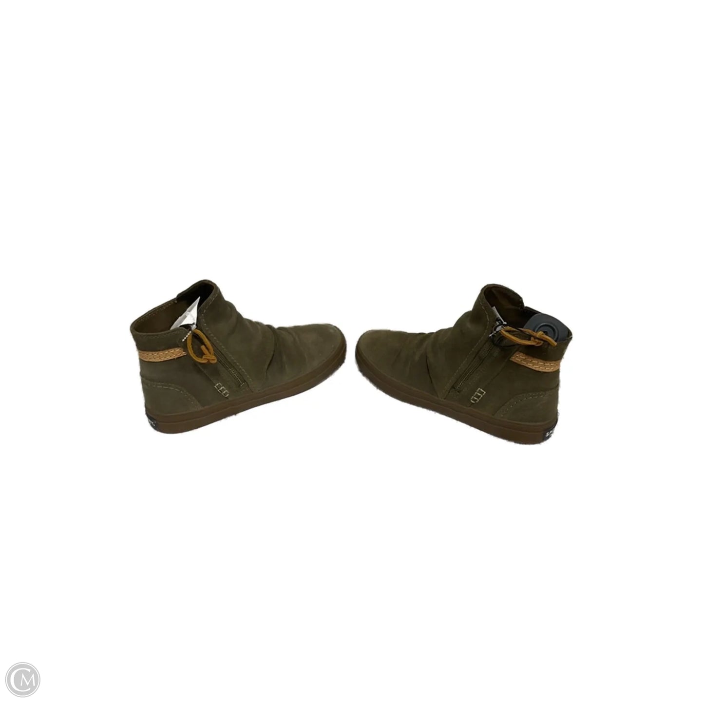 Boots Ankle Flats By Sperry In Green, Size: 6