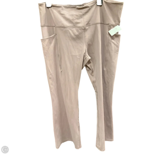 Athletic Pants By Avia In Mauve, Size: Xxl