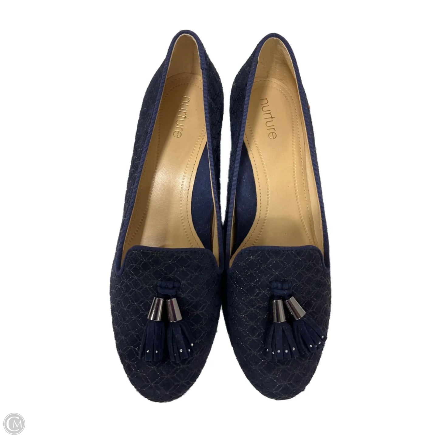 Shoes Heels Wedge By Nurture In Navy, Size: 6.5