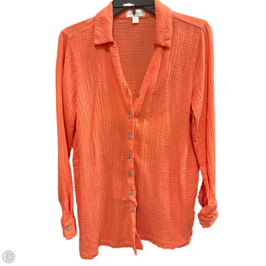Blouse Long Sleeve By Belle By Kim Gravel In Orange, Size: Xs