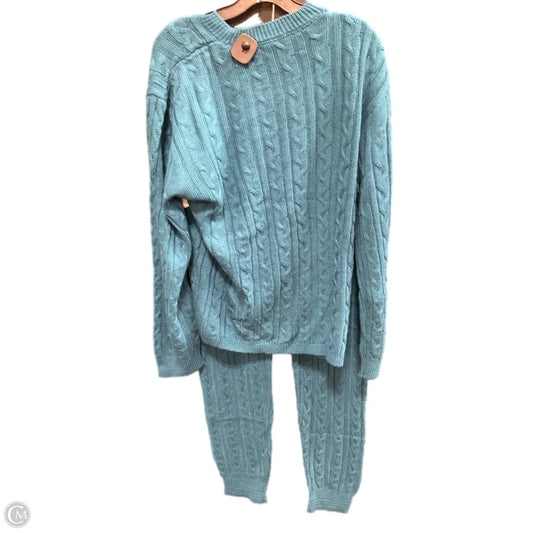 Pants Set 2pc By Love In Aqua, Size: 1x