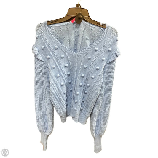 Sweater Cardigan Designer By Lilly Pulitzer In Blue, Size: M