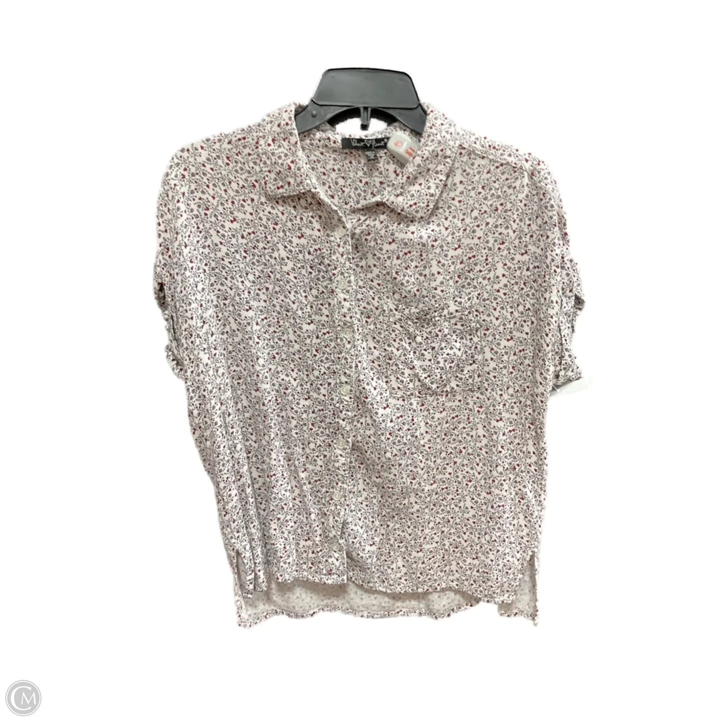 Blouse Short Sleeve By Velvet Heart In Floral Print, Size: M
