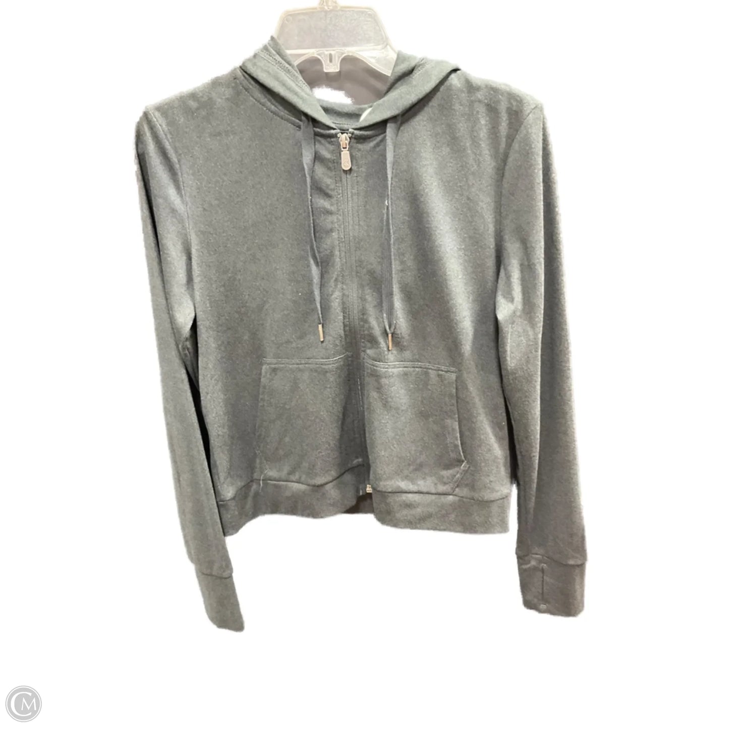 Athletic Jacket By Kyodan In Grey, Size: M