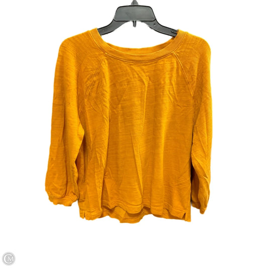 Top Long Sleeve By Loft In Yellow, Size: L